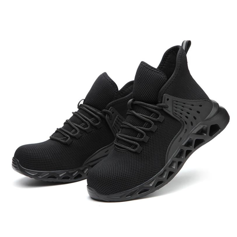 Work Shoes 2020 Men's Outdoor Mesh light Breathable Safety Sneakers Boots Steel Toe Anti Smashing Safety Shoes Plus size 38-48