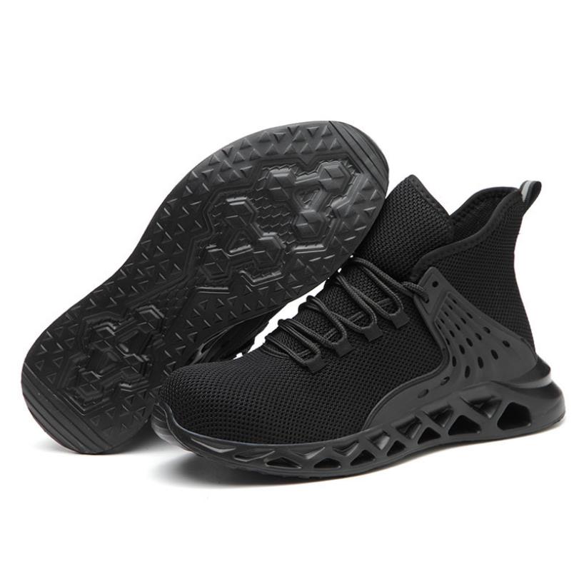 Work Shoes 2020 Men's Outdoor Mesh light Breathable Safety Sneakers Boots Steel Toe Anti Smashing Safety Shoes Plus size 38-48