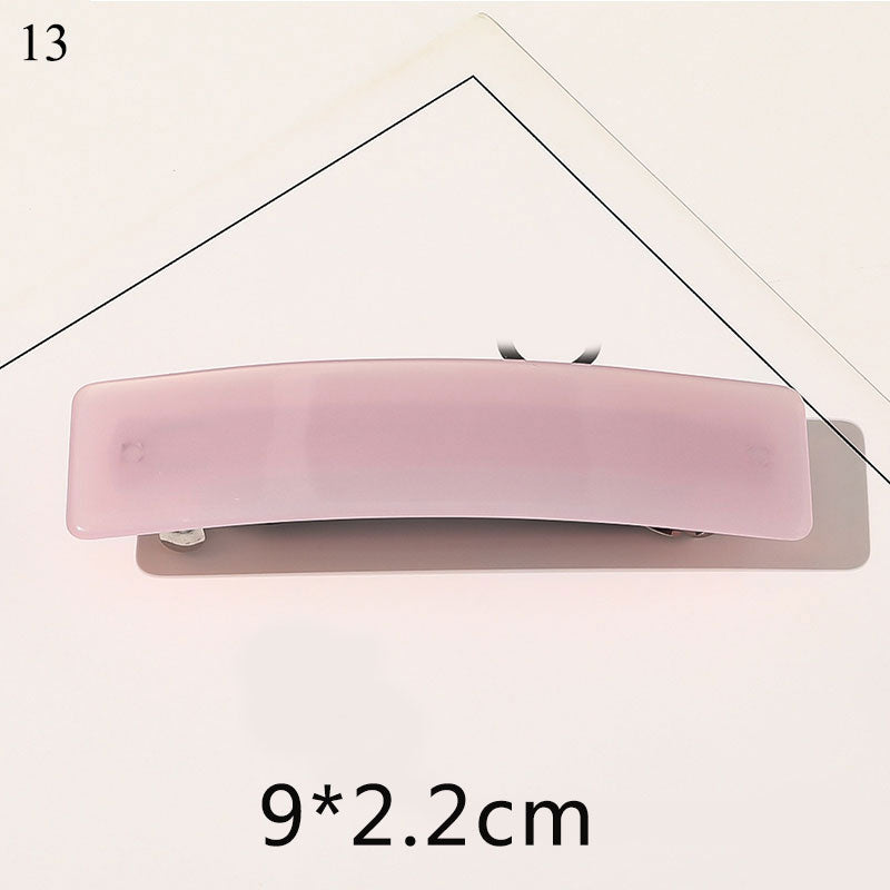 Fashion Semicircle Thin Long Hair Claws Acetate Hairpins Women Marble Print Geometric Hair Clips Barrettes Girl Hair Accessories