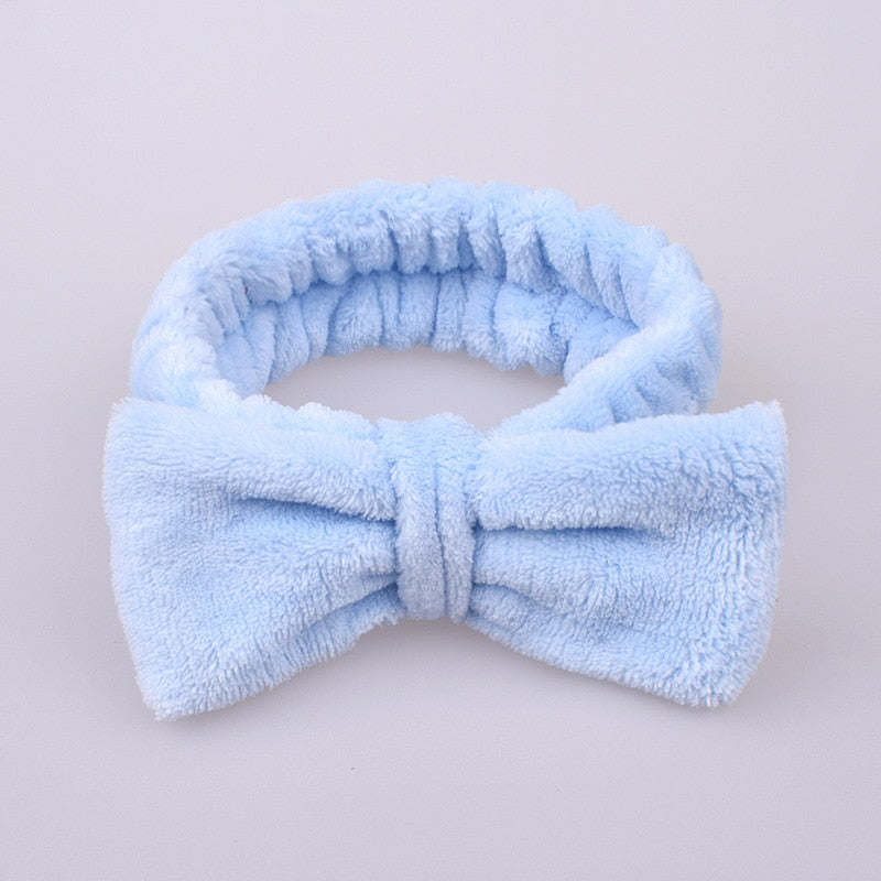 New Letter &quot;OMG&quot; Coral Fleece Soft Bow Headbands for women Girls Cute Hair Holder Hairbands Hair Bands Headwear Hair Accessories