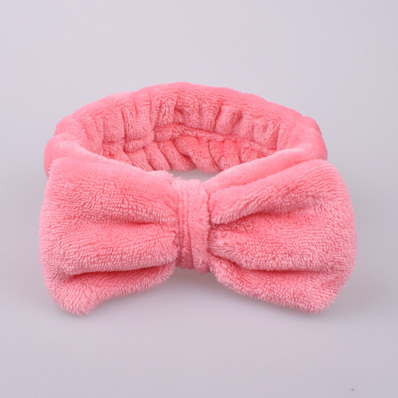 New Letter &quot;OMG&quot; Coral Fleece Soft Bow Headbands for women Girls Cute Hair Holder Hairbands Hair Bands Headwear Hair Accessories