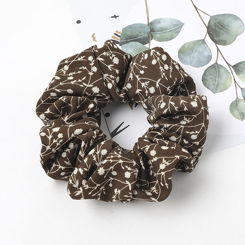 1pcs Retro Scrunchie Pack Hair Accessories Ties For Women Girls Headbands Elastic Rubber Hair Tie Hair Rope Ring Ponytail Holder