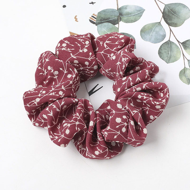 1pcs Retro Scrunchie Pack Hair Accessories Ties For Women Girls Headbands Elastic Rubber Hair Tie Hair Rope Ring Ponytail Holder