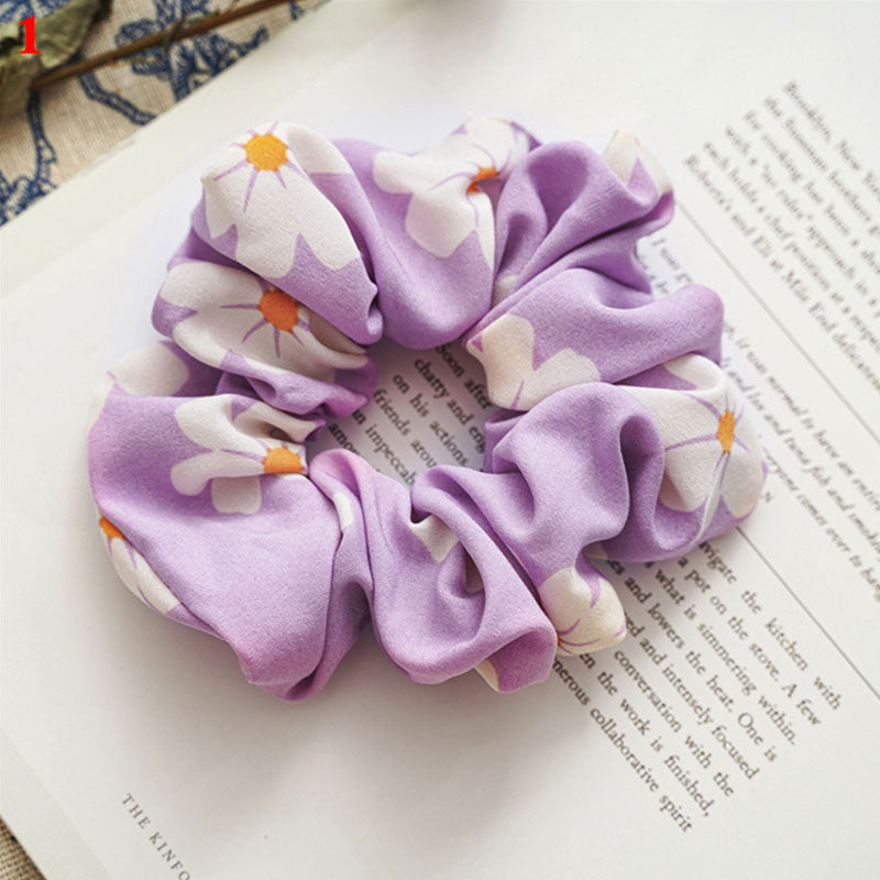 1pcs Retro Scrunchie Pack Hair Accessories Ties For Women Girls Headbands Elastic Rubber Hair Tie Hair Rope Ring Ponytail Holder