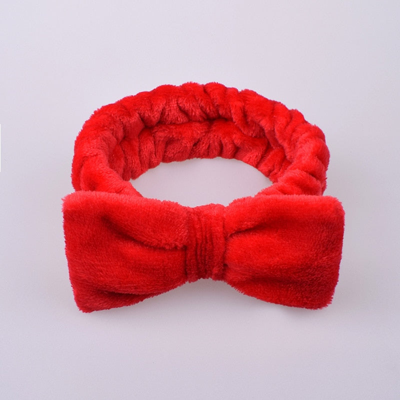 New Letter &quot;OMG&quot; Coral Fleece Soft Bow Headbands for women Girls Cute Hair Holder Hairbands Hair Bands Headwear Hair Accessories