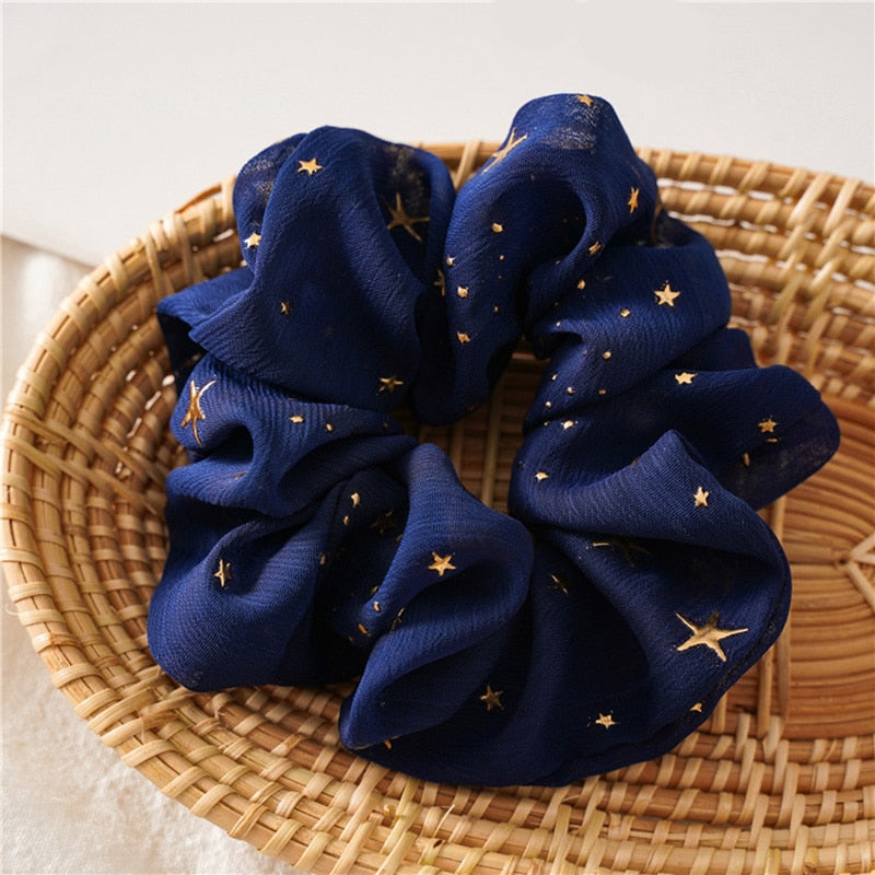 1pcs Retro Scrunchie Pack Hair Accessories Ties For Women Girls Headbands Elastic Rubber Hair Tie Hair Rope Ring Ponytail Holder