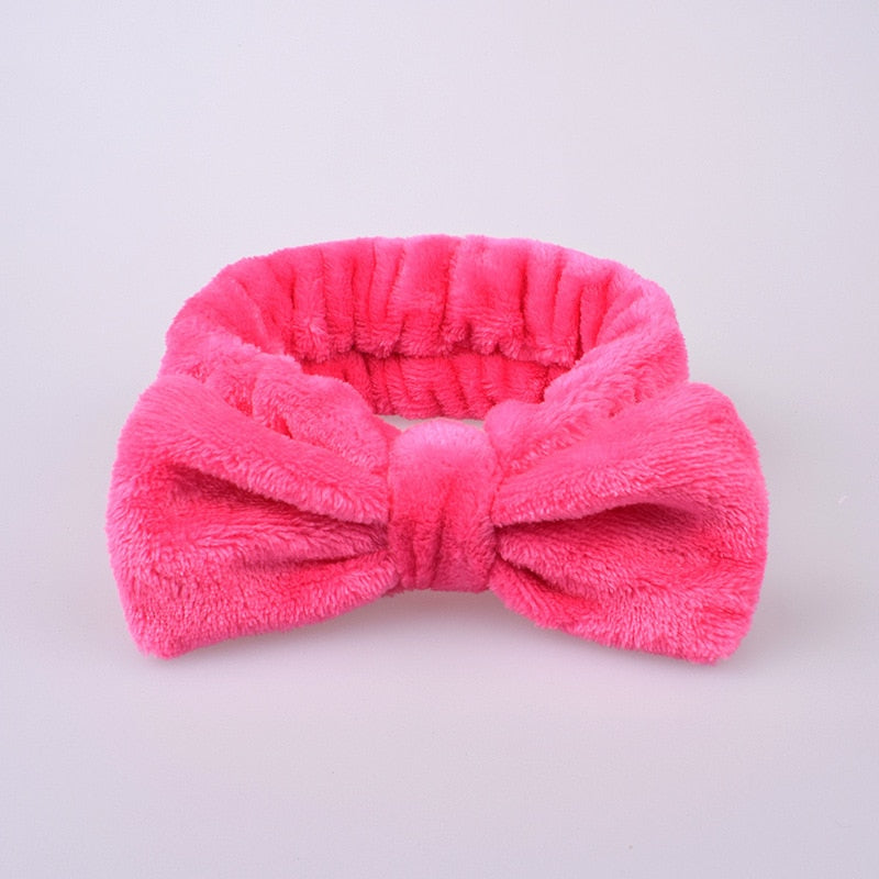 New Letter &quot;OMG&quot; Coral Fleece Soft Bow Headbands for women Girls Cute Hair Holder Hairbands Hair Bands Headwear Hair Accessories