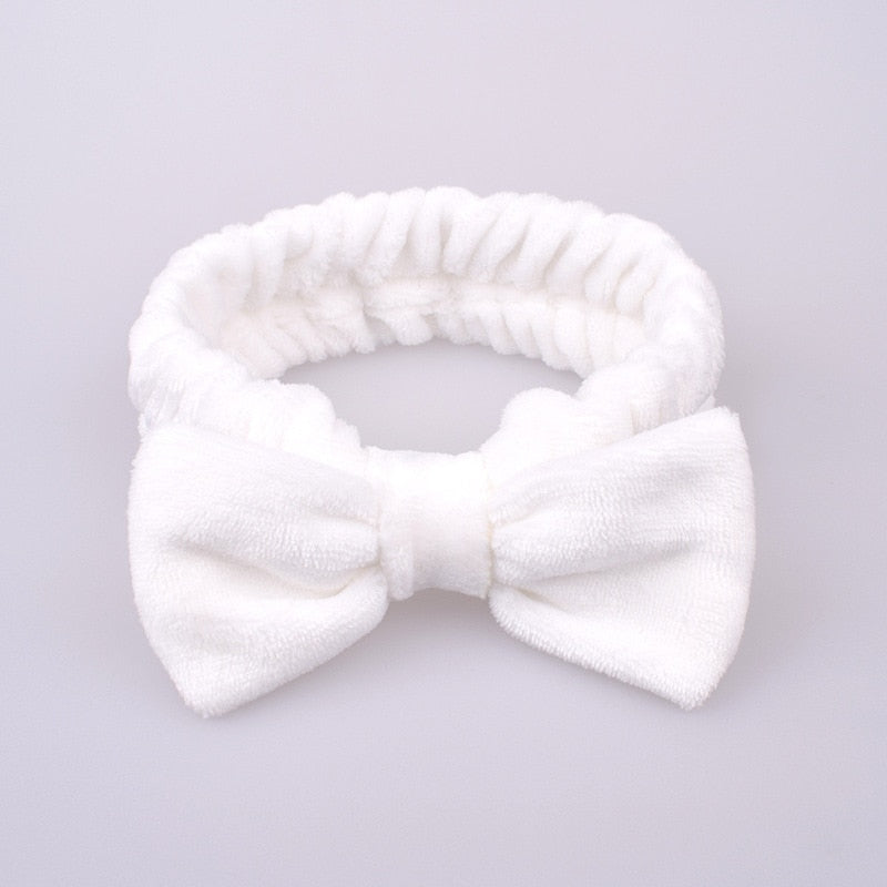 New Letter &quot;OMG&quot; Coral Fleece Soft Bow Headbands for women Girls Cute Hair Holder Hairbands Hair Bands Headwear Hair Accessories