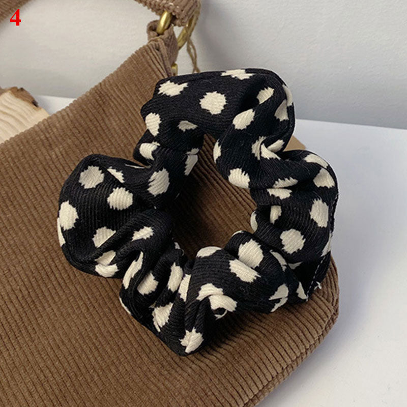 1pcs Retro Scrunchie Pack Hair Accessories Ties For Women Girls Headbands Elastic Rubber Hair Tie Hair Rope Ring Ponytail Holder