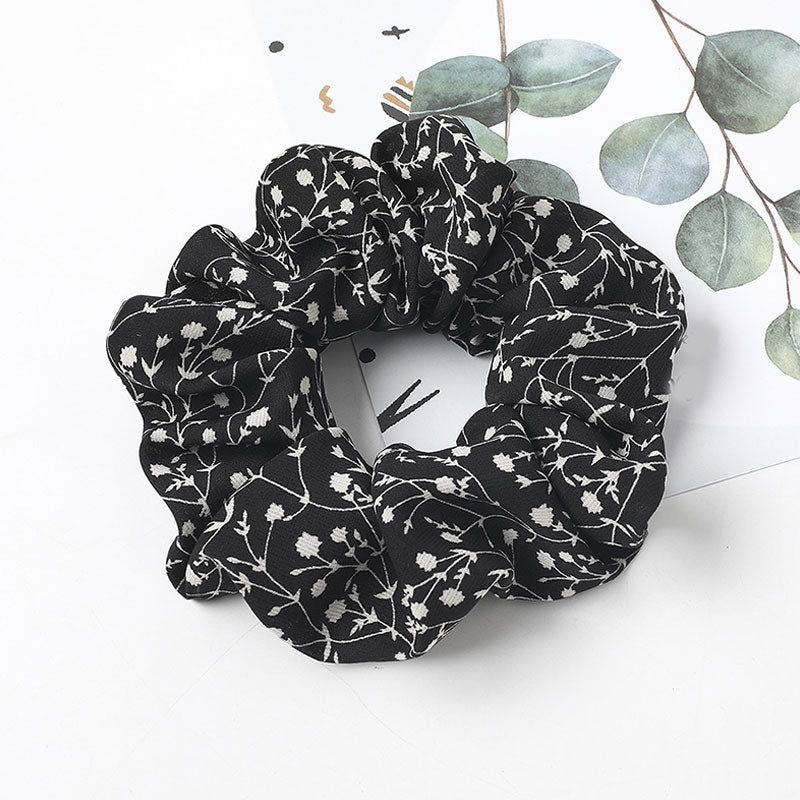 1pcs Retro Scrunchie Pack Hair Accessories Ties For Women Girls Headbands Elastic Rubber Hair Tie Hair Rope Ring Ponytail Holder