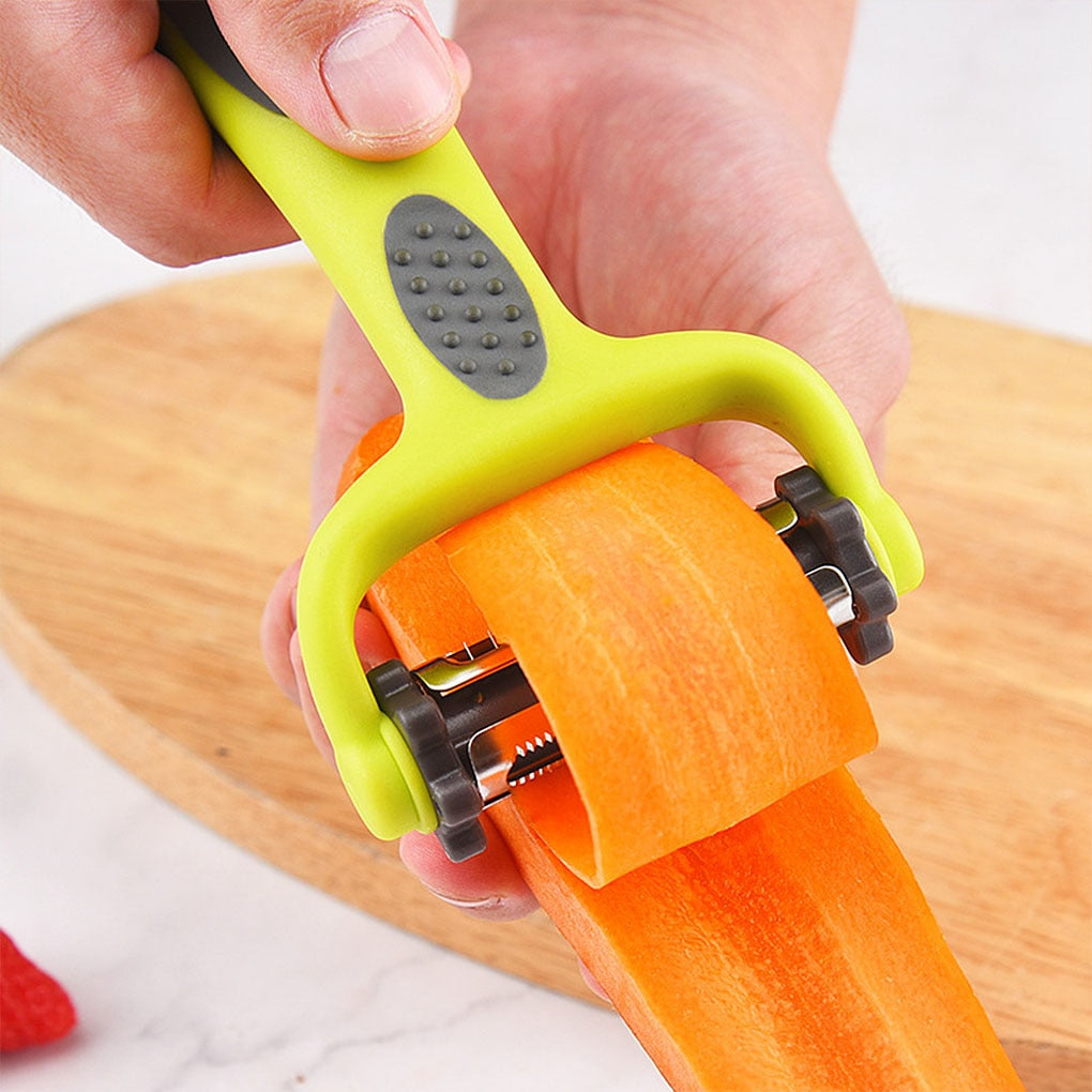 1/3PCS Vegetable Peeler Set For Potato Fruit Non-Slip Home Kitchen Peeling Tool Random Color