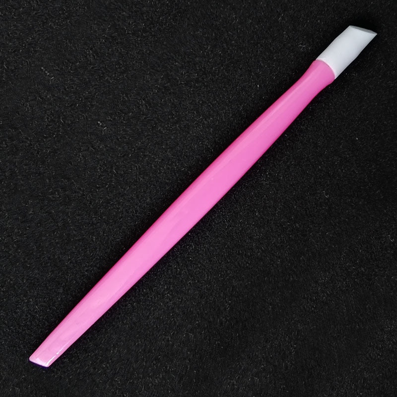 2 Pieces French Tips Tool Nail Art Manicure Curve Rod Sticks Plastic Nails Stickers Pick Beauty Drill To Clean Excess Oil Dirt