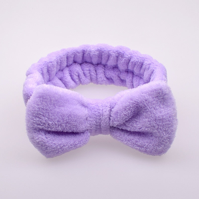 New Letter &quot;OMG&quot; Coral Fleece Soft Bow Headbands for women Girls Cute Hair Holder Hairbands Hair Bands Headwear Hair Accessories