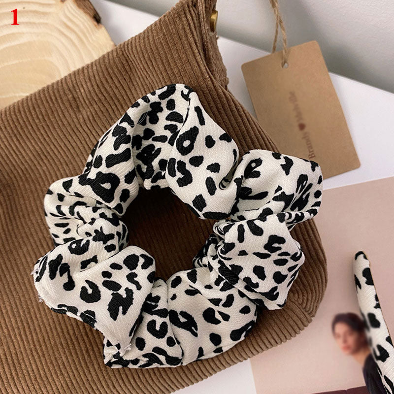 1pcs Retro Scrunchie Pack Hair Accessories Ties For Women Girls Headbands Elastic Rubber Hair Tie Hair Rope Ring Ponytail Holder