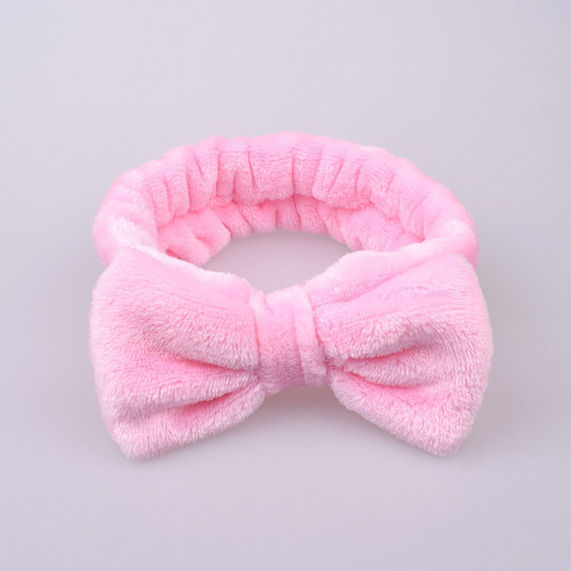 New Letter &quot;OMG&quot; Coral Fleece Soft Bow Headbands for women Girls Cute Hair Holder Hairbands Hair Bands Headwear Hair Accessories