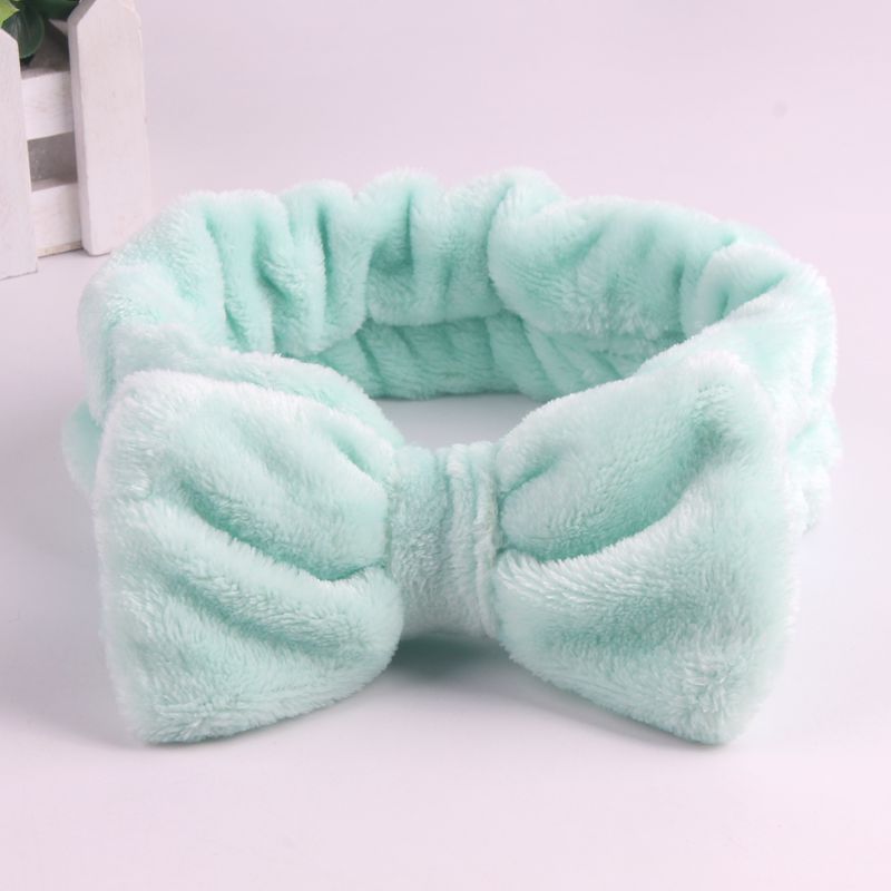 New Letter &quot;OMG&quot; Coral Fleece Soft Bow Headbands for women Girls Cute Hair Holder Hairbands Hair Bands Headwear Hair Accessories