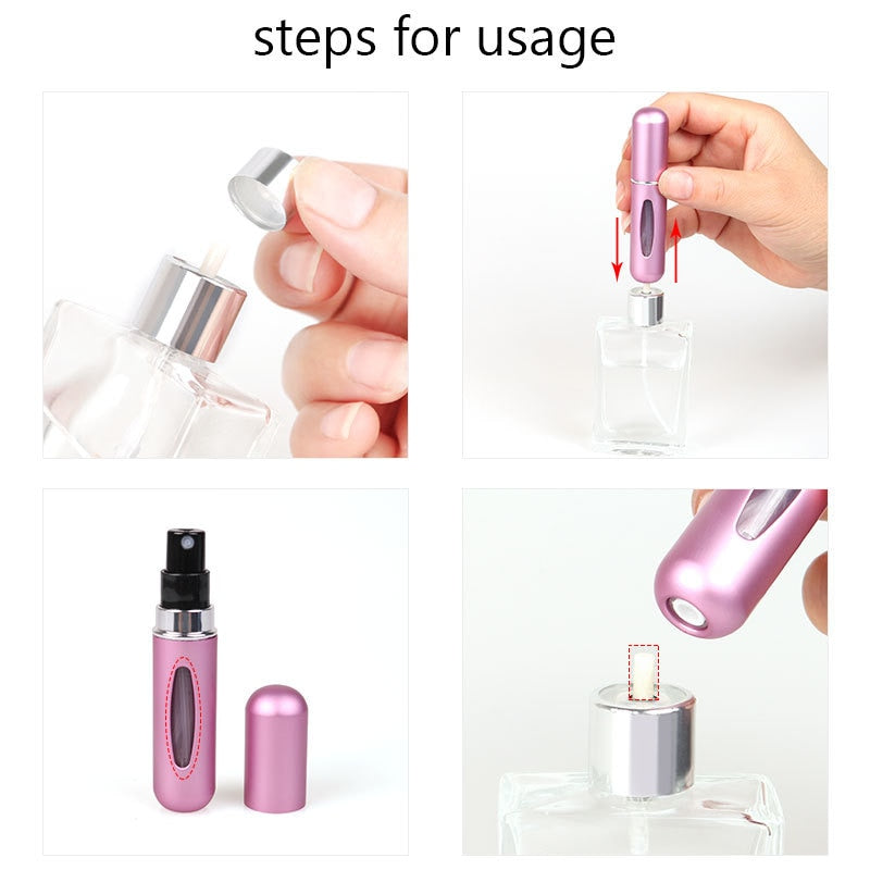 5ml Perfume Refill Bottle Portable Mini Refillable Spray Jar Scent Pump Empty Cosmetic Containers Atomizer for Travel Tool Cheap